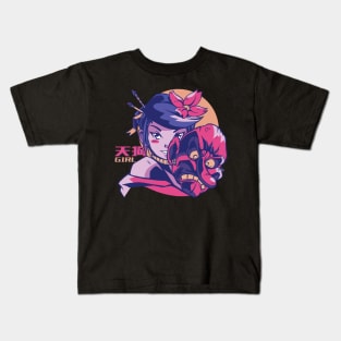 Anime Tengu Girl Kids T-Shirt